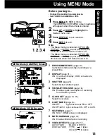 Preview for 13 page of Panasonic Palmcorder PV-L552 Operating Instructions Manual