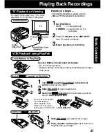 Preview for 21 page of Panasonic Palmcorder PV-L552 Operating Instructions Manual