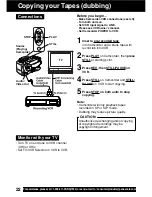 Preview for 22 page of Panasonic Palmcorder PV-L552 Operating Instructions Manual