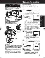 Preview for 17 page of Panasonic Palmcorder PV-L552 Operating Manual