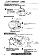 Preview for 8 page of Panasonic Palmcorder PV-L560 User Manual