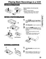 Preview for 29 page of Panasonic Palmcorder PV-L560 User Manual