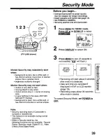 Preview for 39 page of Panasonic Palmcorder PV-L560 User Manual