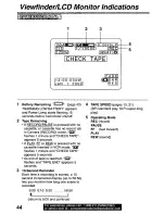 Preview for 44 page of Panasonic Palmcorder PV-L560 User Manual