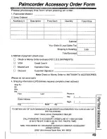 Preview for 49 page of Panasonic Palmcorder PV-L560 User Manual