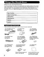 Предварительный просмотр 2 страницы Panasonic Palmcorder PV-L568 User Manual