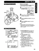 Предварительный просмотр 13 страницы Panasonic Palmcorder PV-L568 User Manual