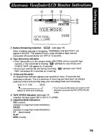 Предварительный просмотр 19 страницы Panasonic Palmcorder PV-L568 User Manual