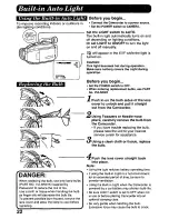 Предварительный просмотр 22 страницы Panasonic Palmcorder PV-L568 User Manual