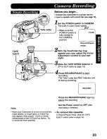 Предварительный просмотр 23 страницы Panasonic Palmcorder PV-L568 User Manual