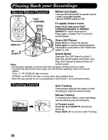 Предварительный просмотр 30 страницы Panasonic Palmcorder PV-L568 User Manual