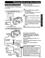 Предварительный просмотр 31 страницы Panasonic Palmcorder PV-L568 User Manual