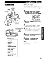 Предварительный просмотр 41 страницы Panasonic Palmcorder PV-L568 User Manual