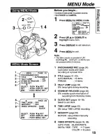 Preview for 15 page of Panasonic Palmcorder PV-L579 User Manual