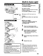 Preview for 19 page of Panasonic Palmcorder PV-L579 User Manual