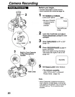 Preview for 20 page of Panasonic Palmcorder PV-L579 User Manual