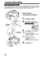 Preview for 22 page of Panasonic Palmcorder PV-L579 User Manual