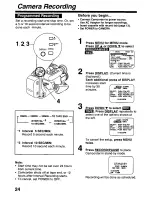 Предварительный просмотр 24 страницы Panasonic Palmcorder PV-L579 User Manual