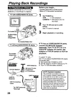 Предварительный просмотр 28 страницы Panasonic Palmcorder PV-L579 User Manual