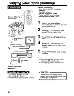 Предварительный просмотр 30 страницы Panasonic Palmcorder PV-L579 User Manual