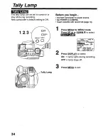 Предварительный просмотр 34 страницы Panasonic Palmcorder PV-L579 User Manual