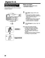 Предварительный просмотр 38 страницы Panasonic Palmcorder PV-L579 User Manual