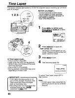 Предварительный просмотр 40 страницы Panasonic Palmcorder PV-L579 User Manual