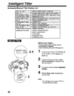 Preview for 42 page of Panasonic Palmcorder PV-L579 User Manual