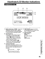 Preview for 45 page of Panasonic Palmcorder PV-L579 User Manual