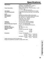 Preview for 51 page of Panasonic Palmcorder PV-L579 User Manual