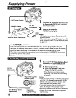 Preview for 12 page of Panasonic Palmcorder PV-L59 User Manual