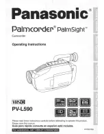 Panasonic Palmcorder PV-L590 User Manual preview