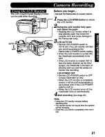 Предварительный просмотр 21 страницы Panasonic Palmcorder PV-L647 User Manual