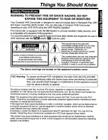 Предварительный просмотр 3 страницы Panasonic Palmcorder PV-L671 User Manual