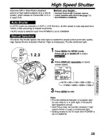 Предварительный просмотр 25 страницы Panasonic Palmcorder PV-L671 User Manual