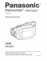 Preview for 1 page of Panasonic Palmcorder PV-L677 User Manual