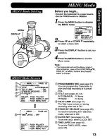 Предварительный просмотр 13 страницы Panasonic Palmcorder PV-L678 User Manual