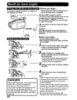 Предварительный просмотр 22 страницы Panasonic Palmcorder PV-L678 User Manual