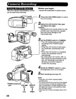 Предварительный просмотр 24 страницы Panasonic Palmcorder PV-L678 User Manual