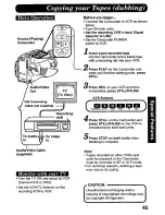 Предварительный просмотр 45 страницы Panasonic Palmcorder PV-L678 User Manual