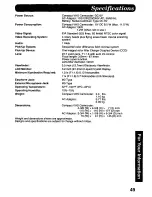 Предварительный просмотр 49 страницы Panasonic Palmcorder PV-L678 User Manual