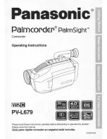 Panasonic Palmcorder PV-L679 User Manual preview