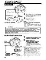 Предварительный просмотр 12 страницы Panasonic Palmcorder PV-L679 User Manual