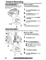 Предварительный просмотр 24 страницы Panasonic Palmcorder PV-L690 User Manual