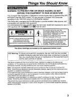 Preview for 3 page of Panasonic Palmcorder PV-L691 User Manual