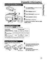 Preview for 11 page of Panasonic Palmcorder PV-L691 User Manual