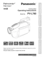 Предварительный просмотр 1 страницы Panasonic Palmcorder PV-L780 User Manual