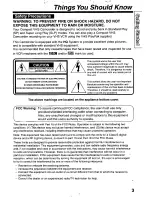 Предварительный просмотр 3 страницы Panasonic Palmcorder PV-L780 User Manual