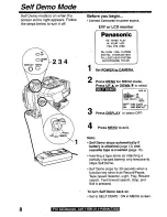 Предварительный просмотр 8 страницы Panasonic Palmcorder PV-L780 User Manual