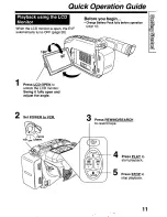 Предварительный просмотр 11 страницы Panasonic Palmcorder PV-L780 User Manual